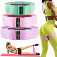 Набір тканинних фітнес-гумок Luting Hip resistance bands 3 штуки, легкий, середній і високий опір