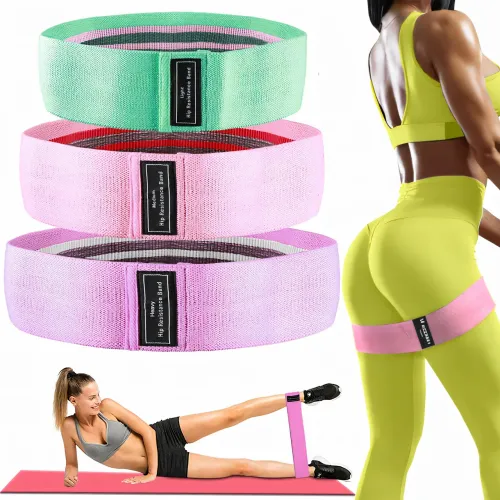 Набор тканевых фитнес резинок Luting Hip resistance bands 3 штуки, легкое, среднее и высокое сопротивление