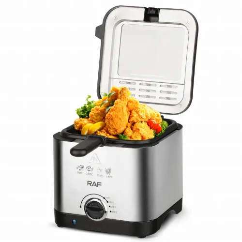 Електрична фритюрниця 2.5 л для смаження без олії, 1000 Вт, Deep Fryer RAF R5300, повітряний гриль, аерофритюр - фото 3