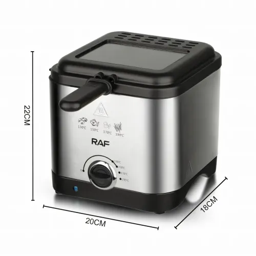 Електрична фритюрниця 2.5 л для смаження без олії, 1000 Вт, Deep Fryer RAF R5300, повітряний гриль, аерофритюр - фото 8