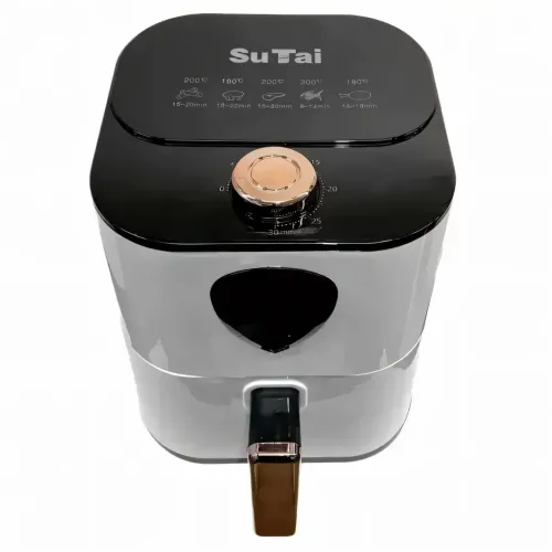 Аерофритюрниця Su Tai ST-606, аерогриль 6 л, Air Fryer з антипригарним покриттям, електрофритюр 1000 Вт, білий - фото 4
