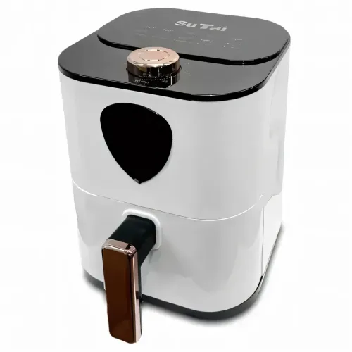 Аерофритюрниця Su Tai ST-606, аерогриль 6 л, Air Fryer з антипригарним покриттям, електрофритюр 1000 Вт, білий - фото 3