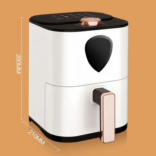 Аерофритюрниця Su Tai ST-606, аерогриль 6 л, Air Fryer з антипригарним покриттям, електрофритюр 1000 Вт, білий - фото 9