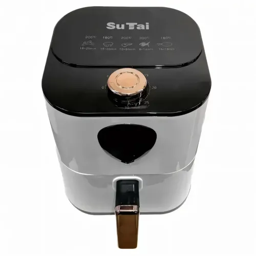 Аерофритюрниця Su Tai ST-606, аерогриль 6 л, Air Fryer з антипригарним покриттям, електрофритюр 1000 Вт, білий - фото 4