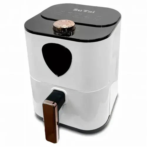 Аерофритюрниця Su Tai ST-606, аерогриль 6 л, Air Fryer з антипригарним покриттям, електрофритюр 1000 Вт, білий - фото 3
