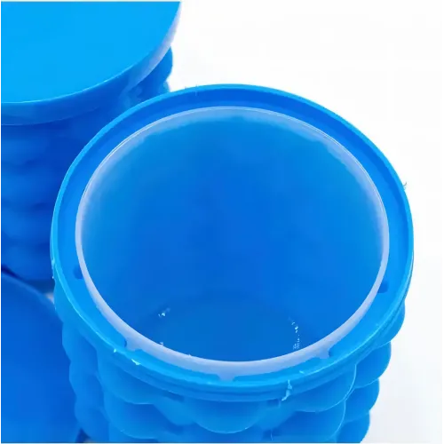 Силіконова форма для льоду Ice Cube Maker Genie, чаша для льоду 50*50 см, відро для льоду 980 мл, 120 кубиків - фото 3
