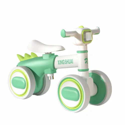 Біговел LS-1005 Bybeo Baby з музикою й підсвіткою, прогулянковий велосипед 1-5 років, 4 колеса, пластик, складаний - фото 2