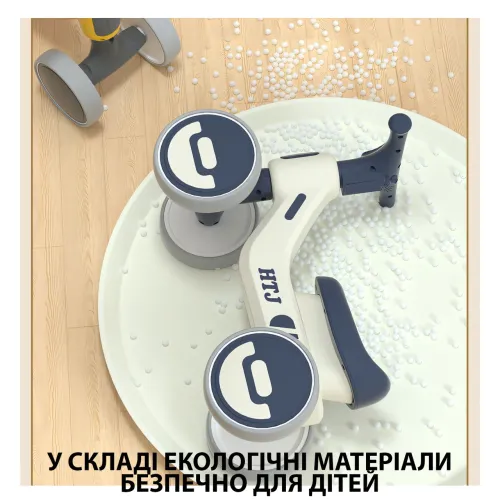 Дитячий балансувальний велобіг 602 для дітей від 1 до 5 років, з музикою й підсвіткою, 1.5 кг, пластик і піна - фото 3