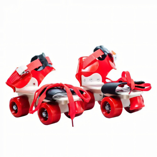 Детские квады Baby Quad, раздвижные ролики на обувь, размер 26-29, колеса PU, до 60 кг, передний тормоз