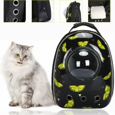 CosmoPet: космический рюкзак-переноска для домашних животных с иллюминатором, 42х32х22 см, лимончик