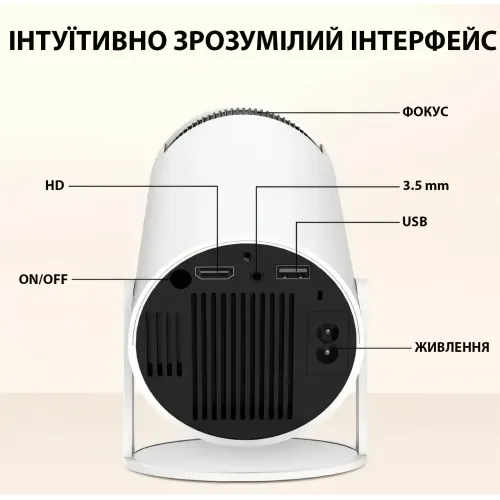 Проєктор magicube, переносний поворотний міні домашній кінотеатр, 4 к, смарт ТВ, android 11, Wi-Fi - фото 6