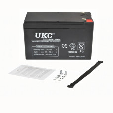 Аккумуляторная батарея 12В, BATTERY 12V 9A UKC, герметичный кислотно-свинцовый гелевый аккумулятор