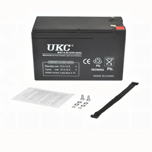 Аккумуляторная батарея 12В, BATTERY 12V 9A UKC, герметичный кислотно-свинцовый гелевый аккумулятор - фото 4
