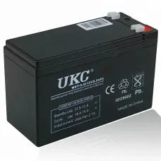 Акумуляторна батарея 12 В, BATTERY 12 V 9 A UKC, герметичний кислотно-свинцевий гелевий акумулятор