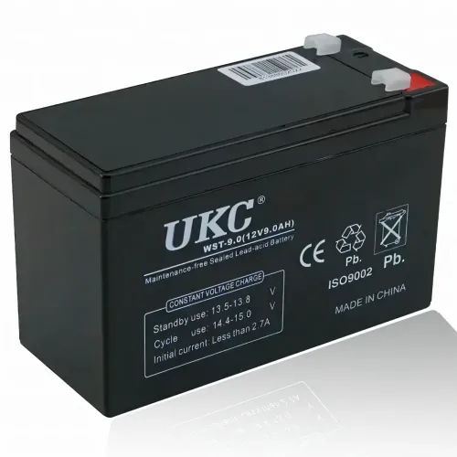 Аккумуляторная батарея 12В, BATTERY 12V 9A UKC, герметичный кислотно-свинцовый гелевый аккумулятор