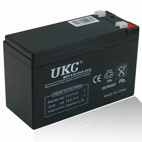 Аккумуляторная батарея 12В, BATTERY 12V 9A UKC, герметичный кислотно-свинцовый гелевый аккумулятор