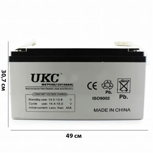Аккумулятор BATTERY 12V 150A UKC с герметичной гелевой батареей - фото 3