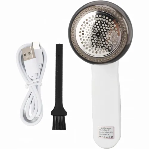 Машинка для видалення ковтунців, перезаряджуваний Hairball trimmer AND XL-888, Type-C, 19.5х7х7 см, кабель + щіточка - фото 5