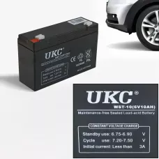 Аккумулятор 6V 10A UKC, герметичная свинцово-кислотная батарея с гелевым наполнением