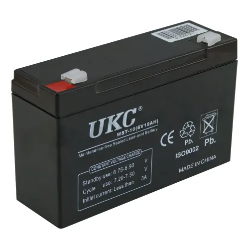 Аккумулятор 6V 10A UKC, герметичная свинцово-кислотная батарея с гелевым наполнением - фото 2