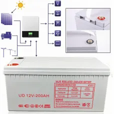 Акумулятор BATTERY 12 V 200 A BLW з герметичною гелевою батареєю, універсальна циклічна AGM батарея