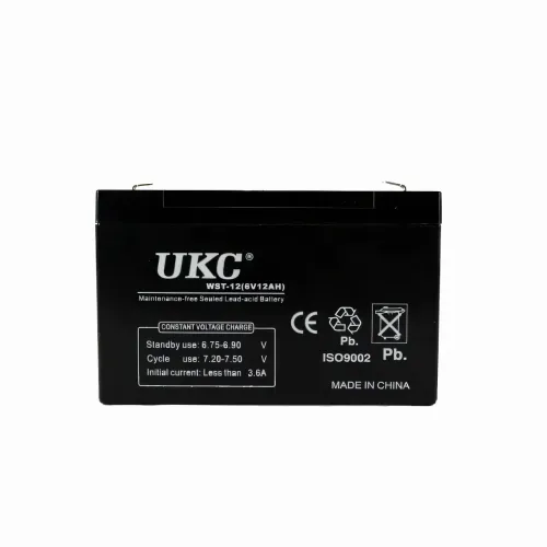 Свинцево-кислотний акумулятор BATTERY 6 V 12 A UKC, герметичний гелевий AGM акумулятор - фото 2