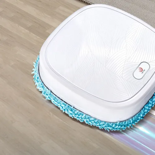 Мийний робот-пилосос INTELEGENT AUTOMATIC BRUSH MOPPER 619, імітація ручного миття підлоги, висота 6 см, білий - фото 5