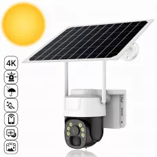 Камера видеонаблюдения PTZ уличная WiFi/4G TP7 с солнечной панелью, 3 МП, двухсторонний звук, датчик движения