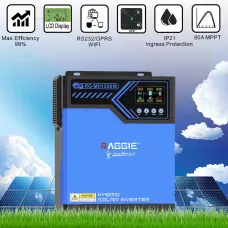 Гибридный инвертор Raggie RG-MH1500W 12V MPPT-80A с зарядным устройством для солнечных панелей
