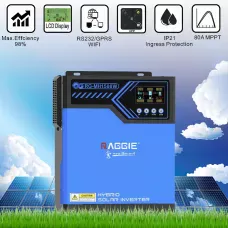 Гібридний інвертор Raggie RG-MH1500W 12 V MPPT-80A із зарядним пристроєм для сонячних панелей