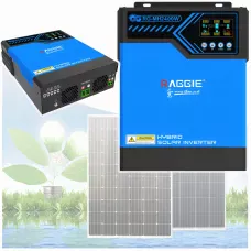 Гибридный инвертор  Raggie RG-MH2400W 24V MPPT-80A с зарядным устройством для солнечных панелей