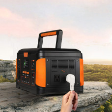 Портативная электростанция WX1438, 650W, (171 000 мАг), разъемы: USB, Type-C, DC, 2 розетки, фонарь