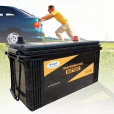 Автомобильный аккумулятор WX 100mf 12V, необслуживаемый свинцово-кислотный герметичный акб с индикацией заряда