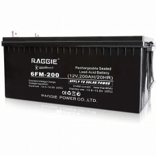Гелевий акумулятор 12 V 200 Ah, що не обслуговується АКБ RAGGIE AGM для безперебійного живлення