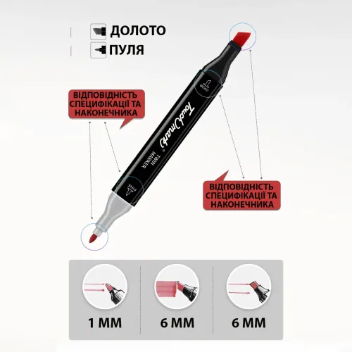 Набор двухсторонних маркеров, Sketch Marker для рисования, 168 цветов на спиртовой основе, в сумке-чехле - фото 18