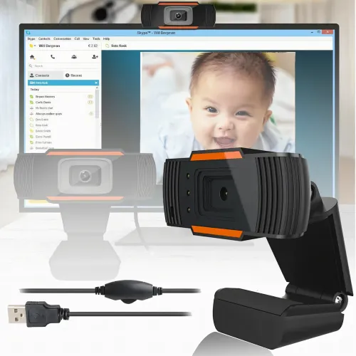 Веб камера B1 HD 720P, профессиональная поворотная USB Web Camera с зажимом для крепления на монитор