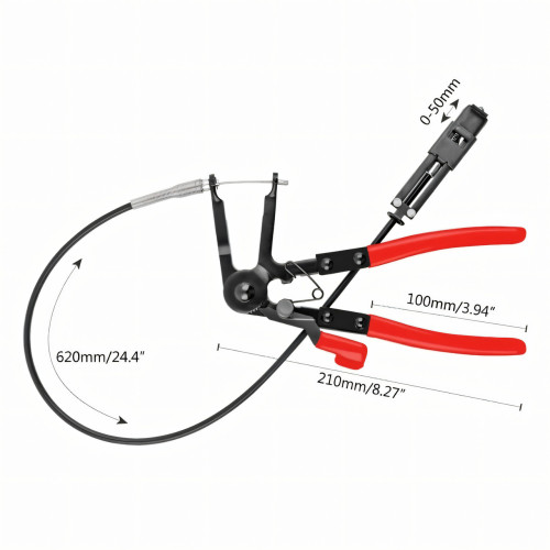 Автомобільні універсальні кліщі з затискачами, плоскогубці bundle forceps AND-11 для шлангів, гнучкий інструмент - фото 8