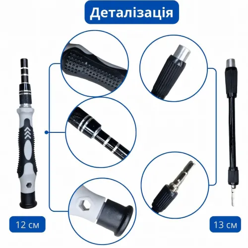 Набор прецизионных отверток и бит 115 в 1, комплект для ремонта техники, ноутбуков, мобильных, планшетов - фото 6