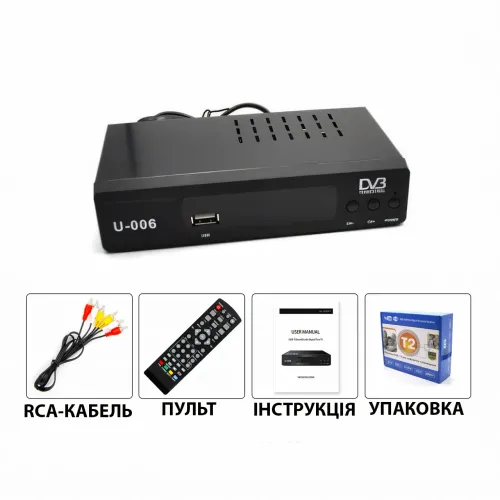 Цифровой ресивер UNIQUE U006 Metal, приставка Т2 тюнер для телевизора, поддержка IPTV и Wi-Fi антенны - фото 8