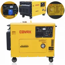 Дизельний портативний генератор COVAX548500T 6 кВт, автостарт, 1 фаза 230 В, (66,5KW DIESEL SILENT)