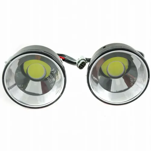 Круглые дневные ходовые огни DRL 18 Premium, светодиодный початок DRL-008o, Ø 70 мм, 12В, авто отключение - фото 2
