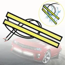Денні ходові вогні DRL 17, діодні СІВ автомобільні вогні 2 шт 6 Вт, довжина 17 см, алюмінієвий корпус