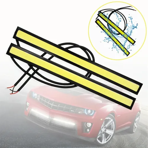 Дневные ходовые огни DRL 17, диодные СОВ автомобильные огни 2 шт 6 Вт, длинна 17 см, алюминиевый корпус