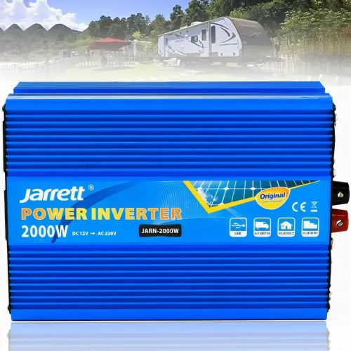 Оригінальний інвертор Jarrett 12-220 В 2000W, оригінальний перетворювач напруги, USB, синій
