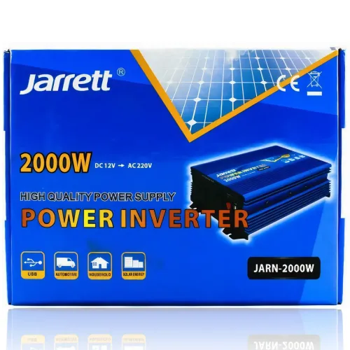 Оригінальний інвертор Jarrett 12-220 В 2000W, оригінальний перетворювач напруги, USB, синій - фото 7
