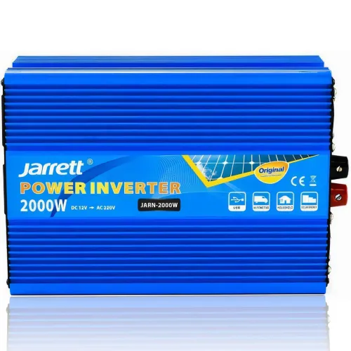 Оригінальний інвертор Jarrett 12-220 В 2000W, оригінальний перетворювач напруги, USB, синій - фото 3