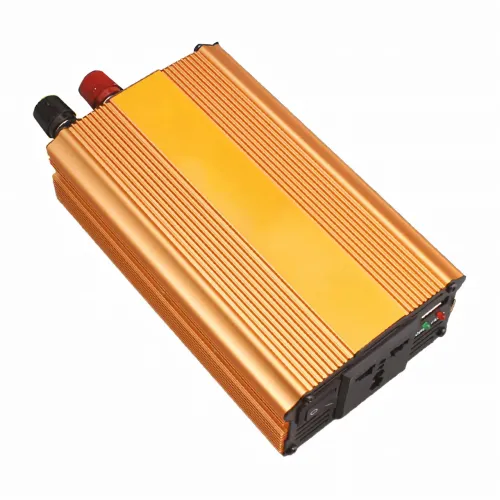 Перетворювач із вольтметром Power One Plus 12v220 1200w, автомобільний інвертор із 2 комплектами дротів - фото 3