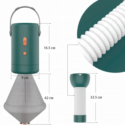 Портативна сушарка для одягу Portable Clothes Dryer Mini, універсальне сушіння фен для взуття, тварин - фото 8