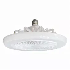 Лампа-вентилятор LED у патрон E27, світлодіодна люстра з вентилятором, LED-вентилятор LK23 з пультом