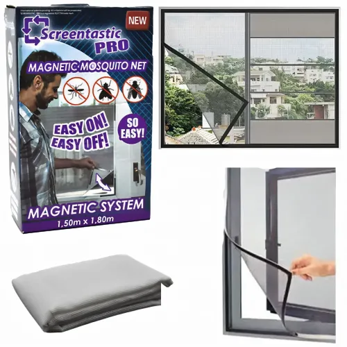 Антимоскитная рамочная магнитная сетка Magnetic 150 х 180 см от летающих насекомых, белый - фото 5